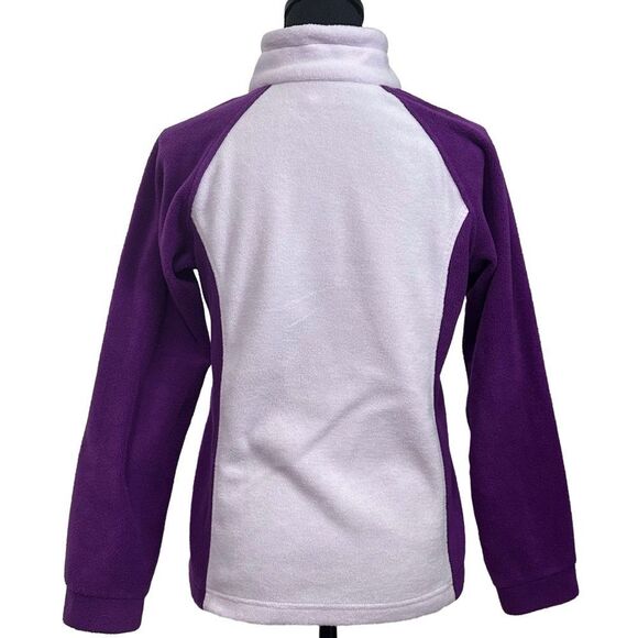 Columbia Girls' Benton Springs Classy Plum / Lilac Fleece Jacket, SZ L (14/16) - Picture 5 of 9